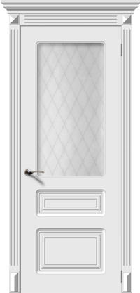 Ульяновские двери Classic Lite CL 008 ПО Кристалл, эмаль белая Ульяновские двери Classic Lite CL 008 ПО Кристалл, эмаль белая